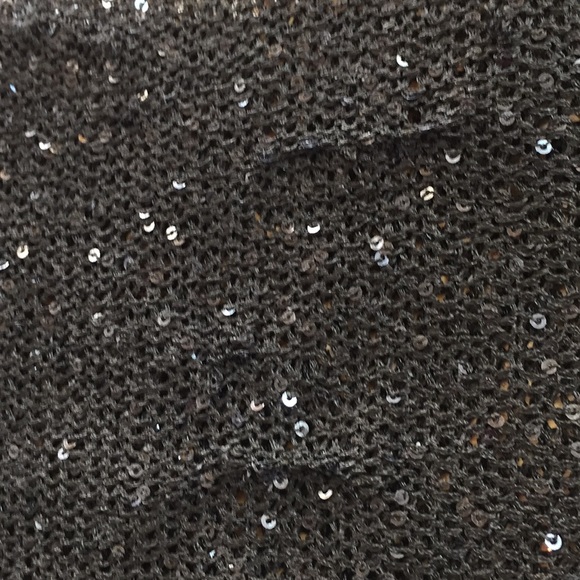 Willi smith beige-black sequin Scoopneck sweater - Picture 4 of 5